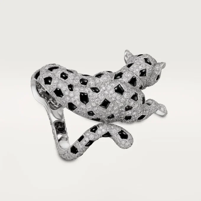 Panthere De Cartier Ring, Paved Panthere De Cartier Ring, Paved