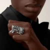 Panthere De Cartier Ring, Paved Panthere De Cartier Ring, Paved