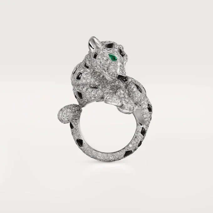 Panthere De Cartier Ring, Paved Panthere De Cartier Ring, Paved