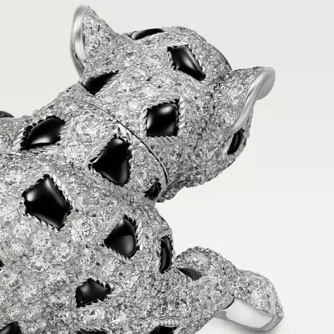 Panthere De Cartier Ring, Paved Panthere De Cartier Ring, Paved