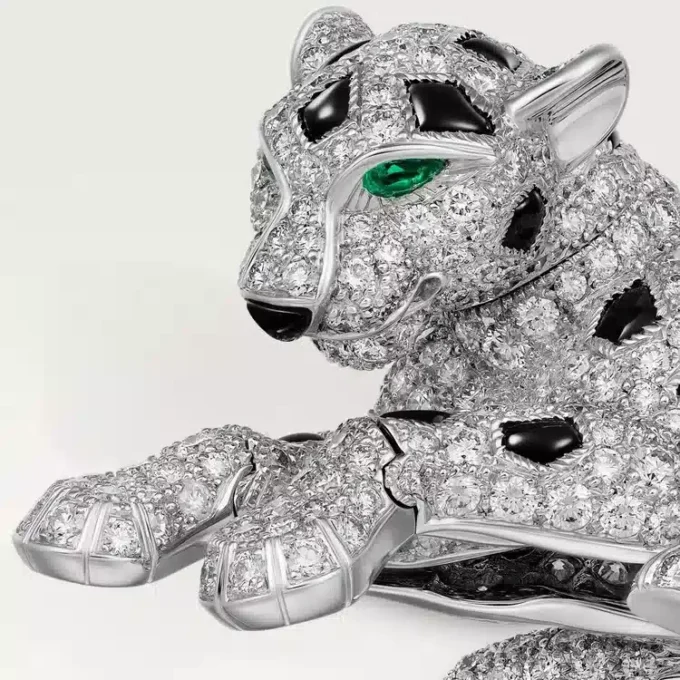 Panthere De Cartier Ring, Paved Panthere De Cartier Ring, Paved