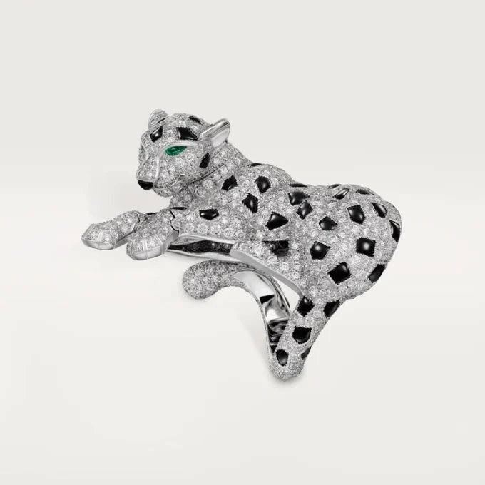 Panthere De Cartier Ring, Paved Panthere De Cartier Ring, Paved