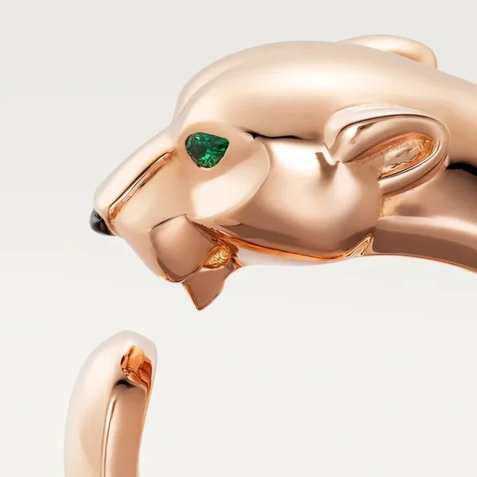 Panthere De Cartier Ring – Pink Gold, Tsavorite Garnets, Onyx – Cartier