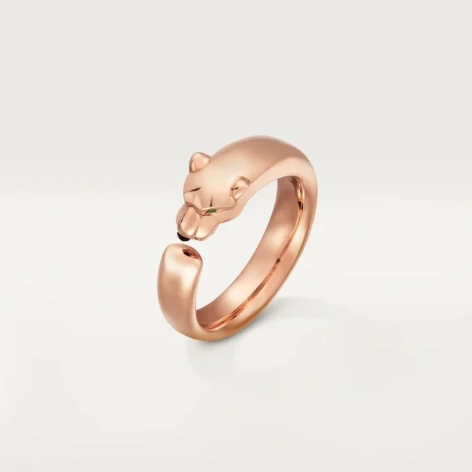 Panthere De Cartier Ring – Rose Gold, Tsavorite Garnets, Onyx – Cartier