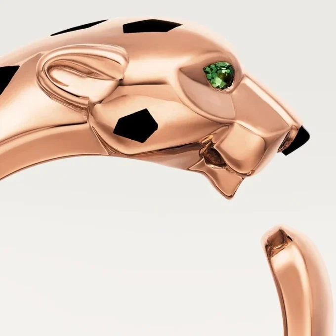 Panthere De Cartier Ring – Rose Gold, Tsavorite Garnets, Onyx – Cartier