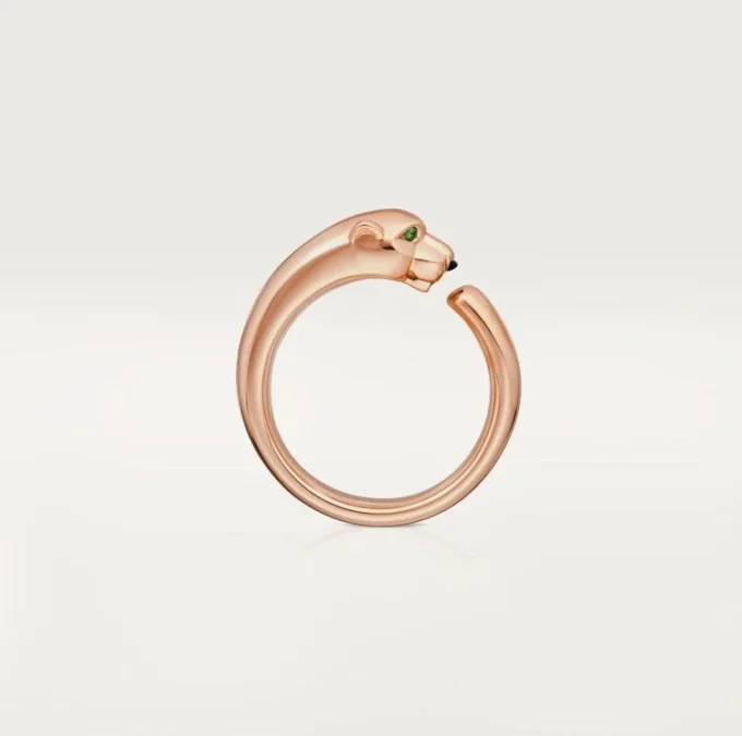 Panthere De Cartier Ring – Rose Gold, Tsavorite Garnets, Onyx – Cartier