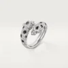 Panthere De Cartier Ring, Semi-Paved Panthere De Cartier Ring, Semi-Paved