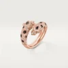 Panthere De Cartier Ring, Semi-Paved Panthere De Cartier Ring, Semi-Paved