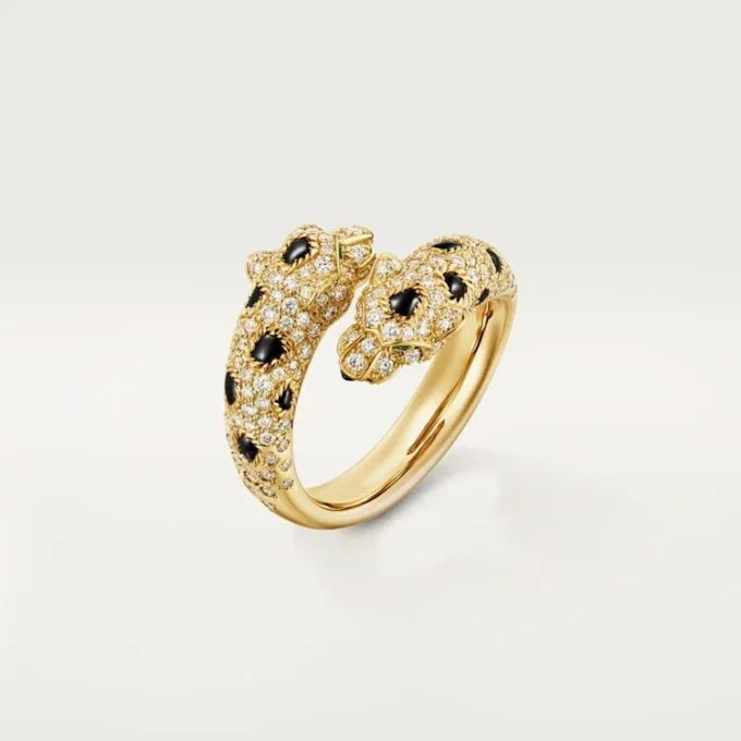 Panthere De Cartier Ring, Semi-Paved Panthere De Cartier Ring, Semi-Paved