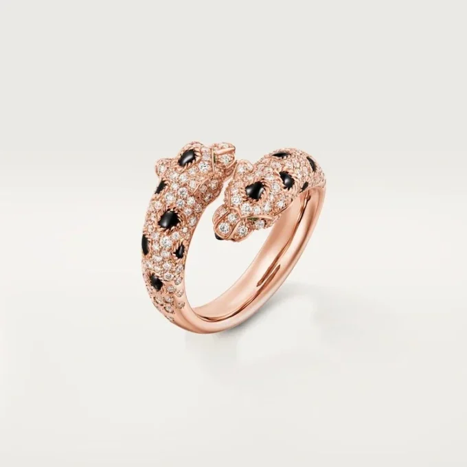 Panthere De Cartier Ring, Semi-Paved Panthere De Cartier Ring, Semi-Paved