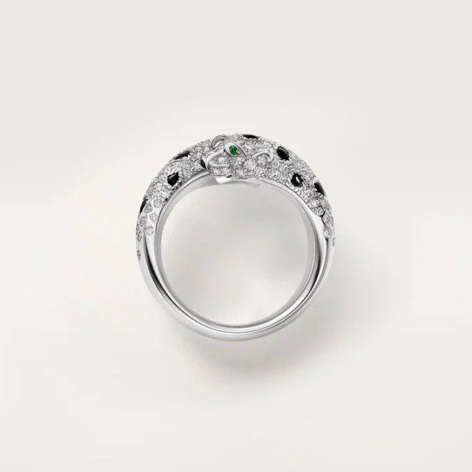 Panthere De Cartier Ring, Semi-Paved Panthere De Cartier Ring, Semi-Paved