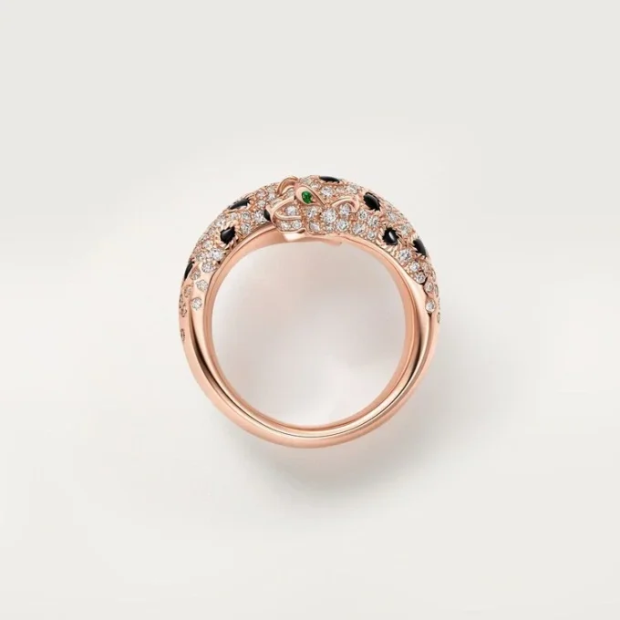 Panthere De Cartier Ring, Semi-Paved Panthere De Cartier Ring, Semi-Paved