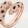 Panthere De Cartier Ring, Semi-Paved Panthere De Cartier Ring, Semi-Paved