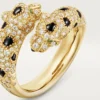 Panthere De Cartier Ring, Semi-Paved Panthere De Cartier Ring, Semi-Paved