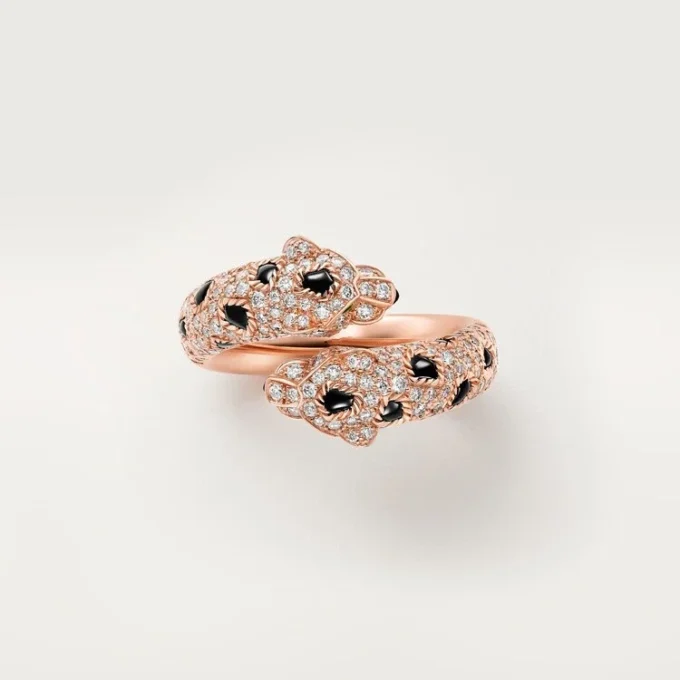 Panthere De Cartier Ring, Semi-Paved Panthere De Cartier Ring, Semi-Paved