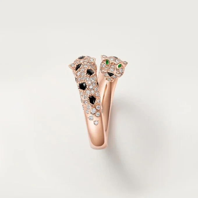 Panthere De Cartier Ring, Semi-Paved Panthere De Cartier Ring, Semi-Paved