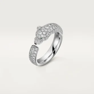 Panthere De Cartier Ring – White Gold, Emeralds, Onyx, Diamonds – Cartier Panthere De Cartier Ring – White Gold, Emeralds, Onyx, Diamonds – Cartier