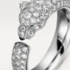 Panthere De Cartier Ring – White Gold, Emeralds, Onyx, Diamonds – Cartier Panthere De Cartier Ring – White Gold, Emeralds, Onyx, Diamonds – Cartier