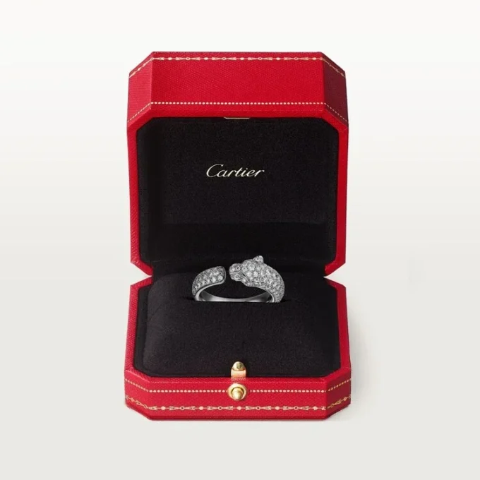 Panthere De Cartier Ring – White Gold, Emeralds, Onyx, Diamonds – Cartier Panthere De Cartier Ring – White Gold, Emeralds, Onyx, Diamonds – Cartier
