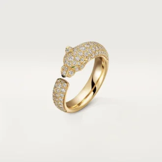 Panthere De Cartier Ring – Yellow Gold, Emeralds, Onyx, Diamonds – Cartier Panthere De Cartier Ring – Yellow Gold, Emeralds, Onyx, Diamonds – Cartier