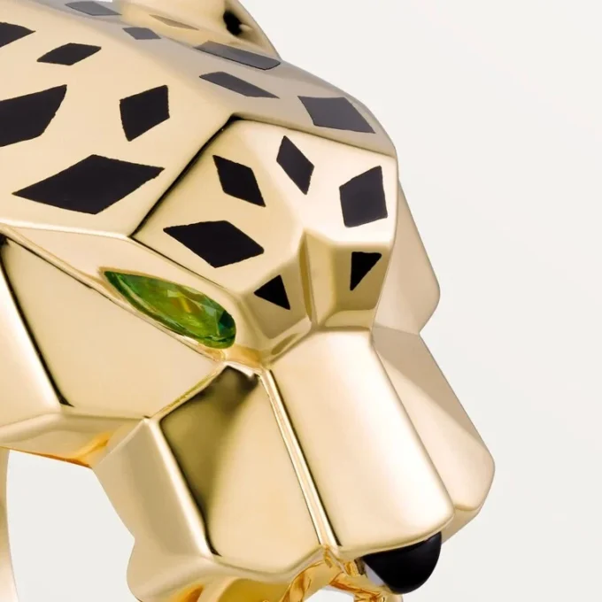 Panthere De Cartier Ring – Yellow Gold, Lacquer, Tsavorite Garnet, Onyx – Cartier