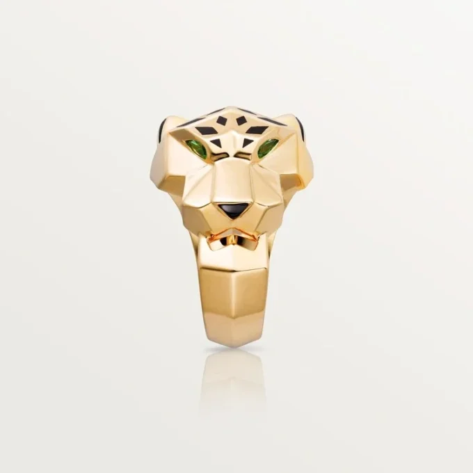 Panthere De Cartier Ring – Yellow Gold, Lacquer, Tsavorite Garnet, Onyx – Cartier