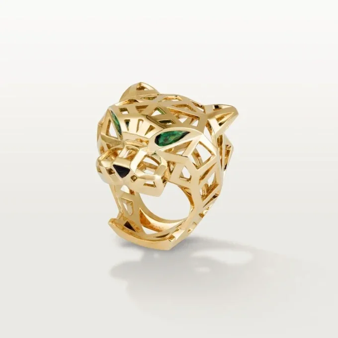 Panthere De Cartier Ring – Yellow Gold, Tsavorite Garnets, Onyx – Cartier Panthere De Cartier Ring – Yellow Gold, Tsavorite Garnets, Onyx – Cartier
