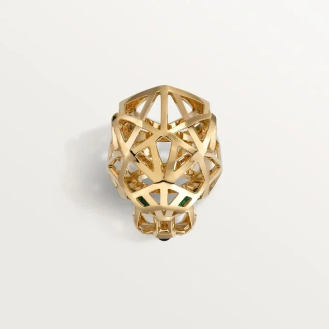 Panthere De Cartier Ring – Yellow Gold, Tsavorite Garnets, Onyx – Cartier Panthere De Cartier Ring – Yellow Gold, Tsavorite Garnets, Onyx – Cartier
