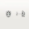 Panthere De Cartier Stud Earrings, Paved Panthere De Cartier Stud Earrings, Paved
