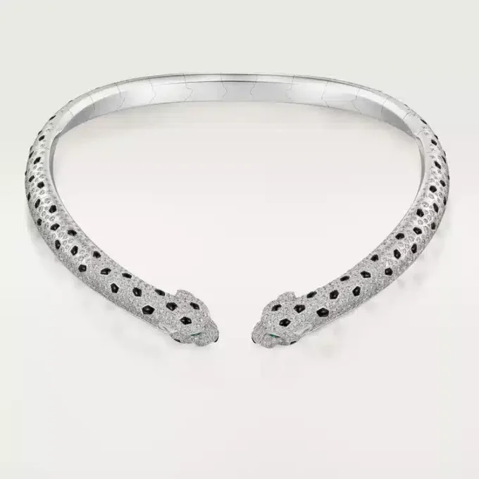 Panthere De Cartier Torque Necklace, Articulated, Paved Panthere De Cartier Torque Necklace, Articulated, Paved