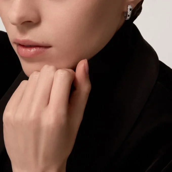 Panthere Diamond Small Hoop Earrings, White Gold | Cartier Us Panthere Diamond Small Hoop Earrings, White Gold | Cartier Us