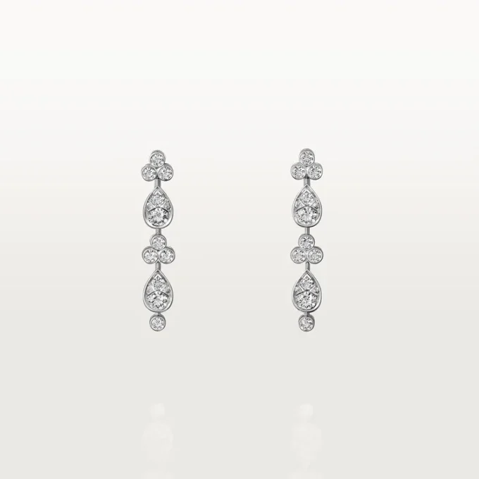 Pluie De Cartier Earrings – White Gold, Diamonds – Cartier Pluie De Cartier Earrings – White Gold, Diamonds – Cartier