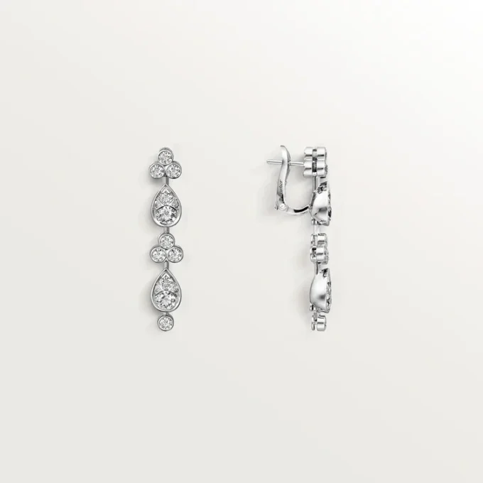 Pluie De Cartier Earrings – White Gold, Diamonds – Cartier Pluie De Cartier Earrings – White Gold, Diamonds – Cartier