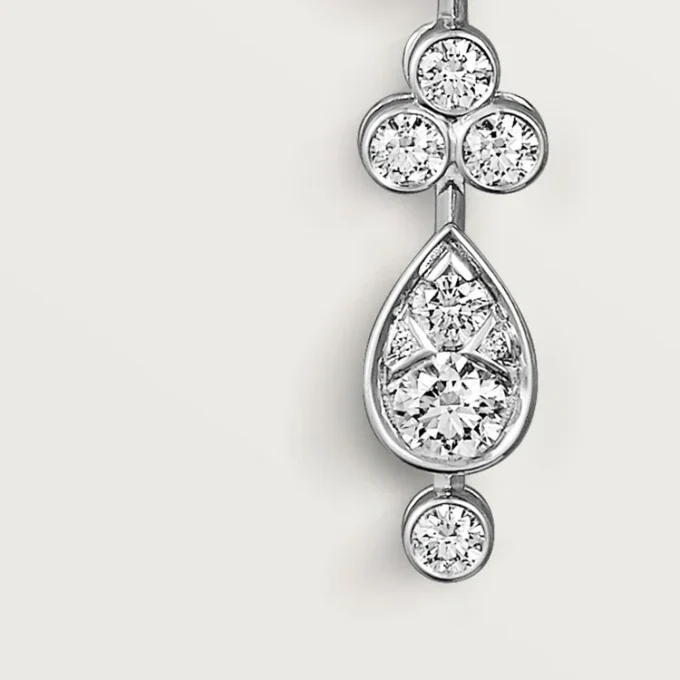 Pluie De Cartier Earrings – White Gold, Diamonds – Cartier Pluie De Cartier Earrings – White Gold, Diamonds – Cartier