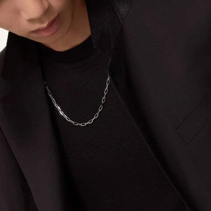 Santos De Cartier Necklace – White Gold – Cartier Santos De Cartier Necklace – White Gold – Cartier