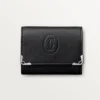 Square Coin Purse, Must De Cartier – Black Calfskin, Stainless Steel Finish – Cartier