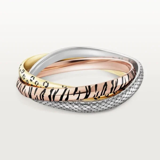 Trinity Bracelet, Lacquer, Diamonds Trinity Bracelet, Lacquer, Diamonds