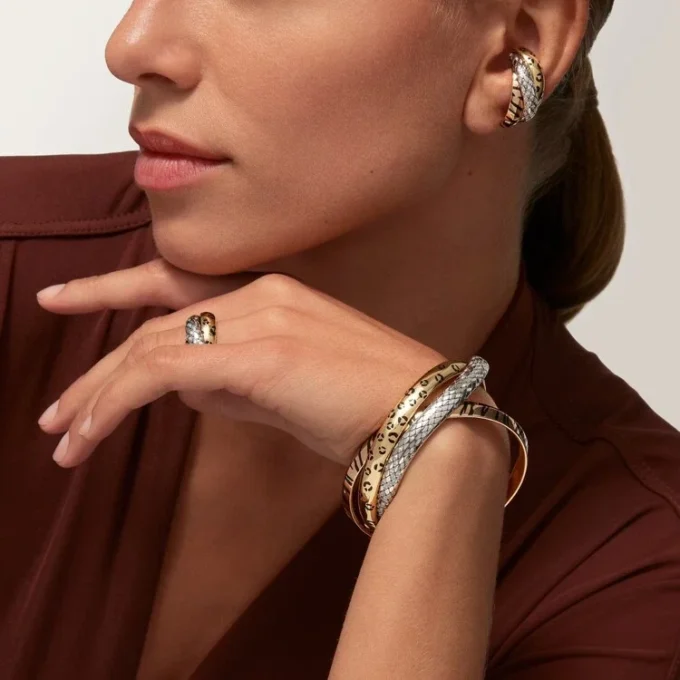 Trinity Bracelet, Lacquer, Diamonds Trinity Bracelet, Lacquer, Diamonds
