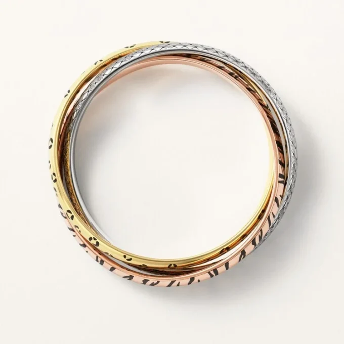 Trinity Bracelet, Lacquer, Diamonds Trinity Bracelet, Lacquer, Diamonds