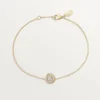 Trinity Bracelet, on Chain, 1 Diamond Trinity Bracelet, on Chain, 1 Diamond