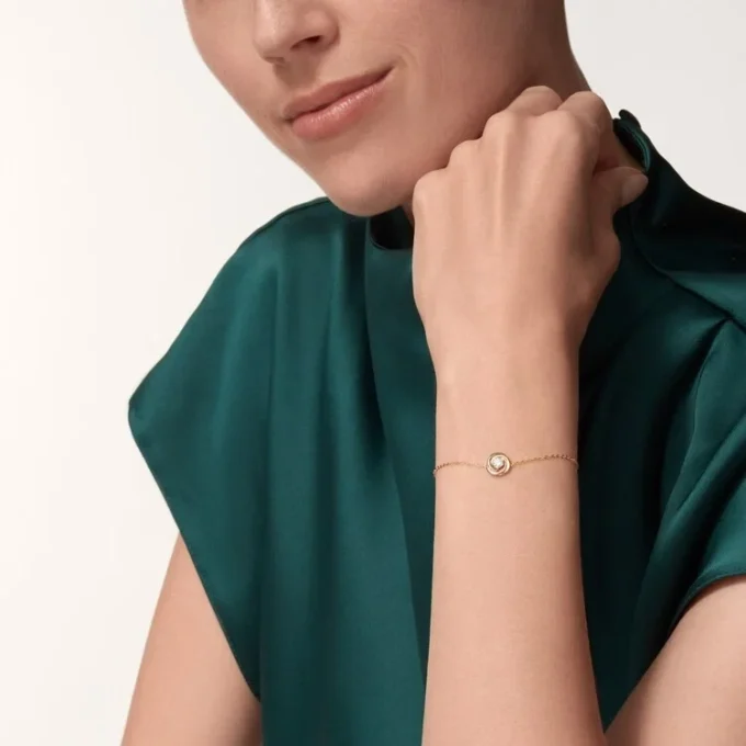 Trinity Bracelet, on Chain, 1 Diamond Trinity Bracelet, on Chain, 1 Diamond