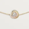 Trinity Bracelet, on Chain, 1 Diamond Trinity Bracelet, on Chain, 1 Diamond