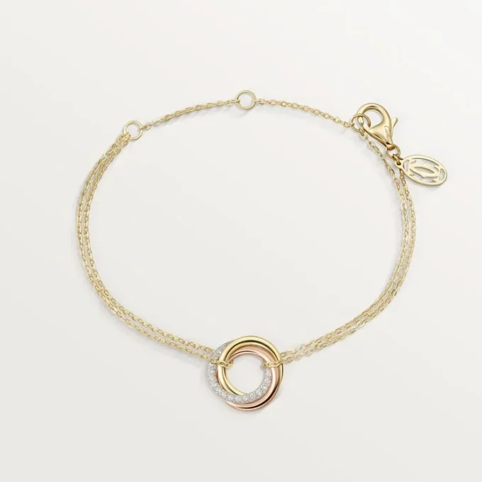 Trinity Bracelet, on Chain, Diamonds Trinity Bracelet, on Chain, Diamonds