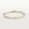 Trinity Bracelet, Small Model, Half-Paved Trinity Bracelet, Small Model, Half-Paved