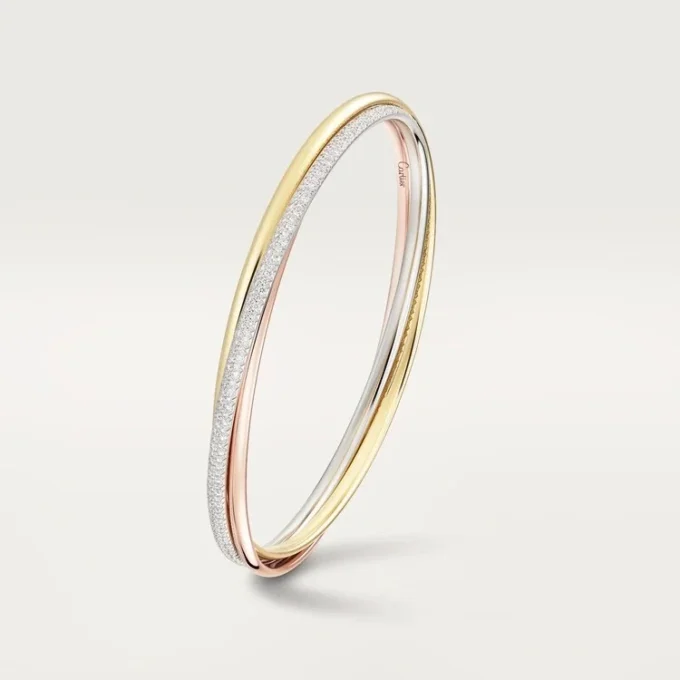 Trinity Bracelet, Small Model, Half-Paved Trinity Bracelet, Small Model, Half-Paved