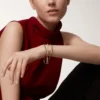 Trinity Bracelet, Small Model, Half-Paved Trinity Bracelet, Small Model, Half-Paved