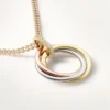 Trinity Diamond Chain Necklace in Tricolor Gold | Cartier Us Trinity Diamond Chain Necklace in Tricolor Gold | Cartier Us