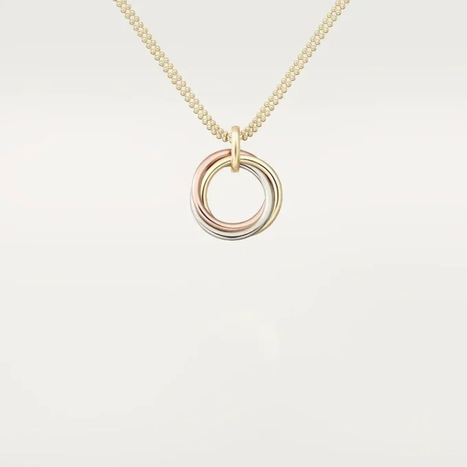 Trinity Diamond Chain Necklace in Tricolor Gold | Cartier Us Trinity Diamond Chain Necklace in Tricolor Gold | Cartier Us