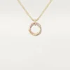 Trinity Diamond Chain Necklace in Tricolor Gold | Cartier Us Trinity Diamond Chain Necklace in Tricolor Gold | Cartier Us