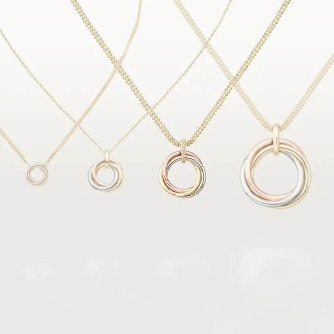 Trinity Diamond Chain Necklace in Tricolor Gold | Cartier Us Trinity Diamond Chain Necklace in Tricolor Gold | Cartier Us